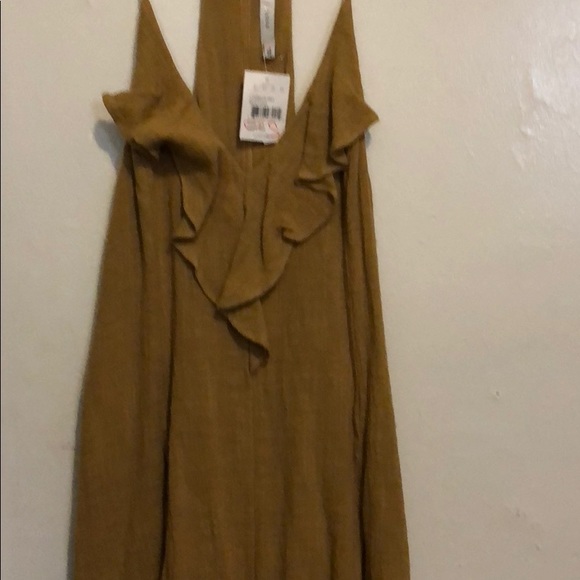 Lush mustard jumpsuit /short size small - Picture 2 of 8